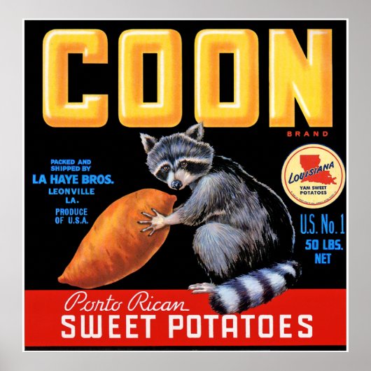 Poster Patates douces de marque Coon (Devant)