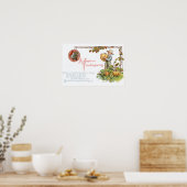 Poster Patch de Citrouille de petit garçon Turquie (Cuisine)