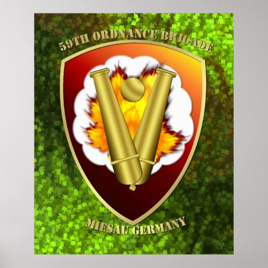 Poster Patch de la 59e brigade d'artillerie (Devant)