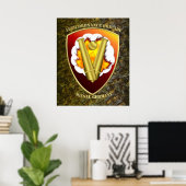 Poster Patch de la 59e brigade d'artillerie (Bureau à domicile)