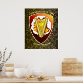 Poster Patch de la 59e brigade d'artillerie (Cuisine)