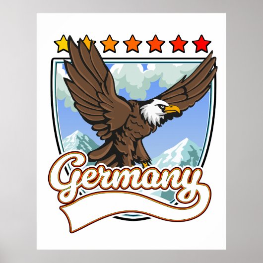 Poster Patch de voyage en Allemagne (Devant)
