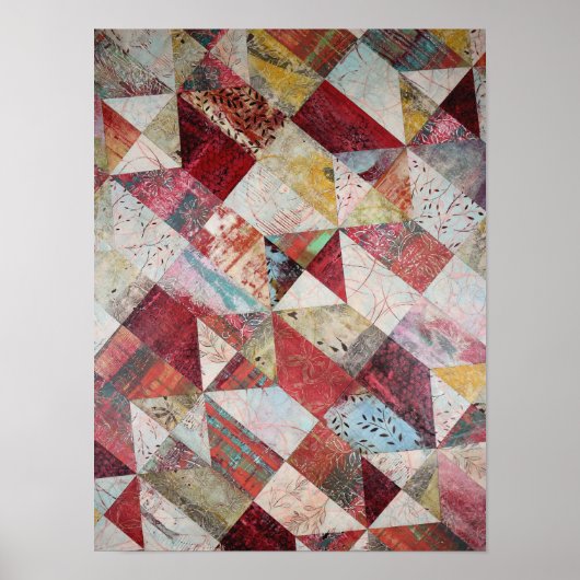 Poster Patchwork Abstrait (Devant)