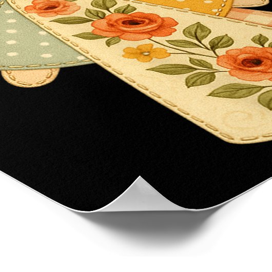 Poster Patchwork Angel Cozy Christmas & Christian Des (Coin)