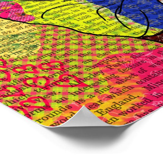 Poster Patchwork Bulldog (Coin)