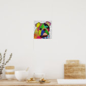 Poster Patchwork Bulldog (Cuisine)