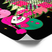 Poster Patchwork Coquette Bow Xmas Snowman Holiday Christ (Coin)