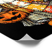 Poster Patchwork de fantôme de Halloween pour les amateur (Coin)