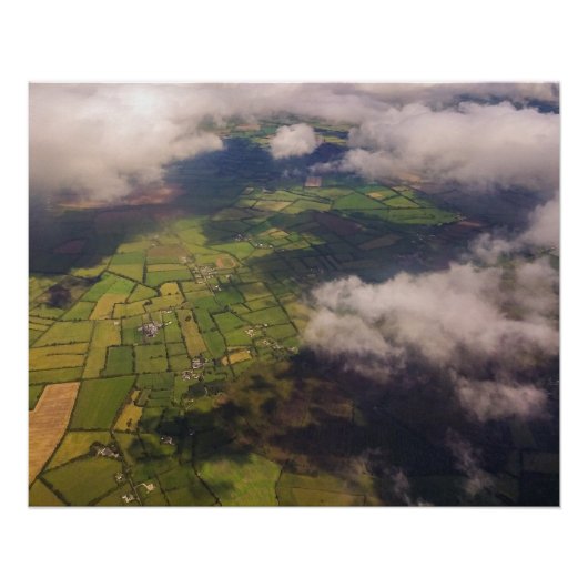 Poster Patchwork de terres agricoles irlandaises – Impres (Devant)