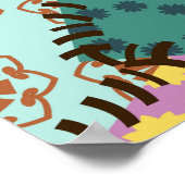 Poster Patchwork Eclectique : Mélange Motif Diverse (Coin)