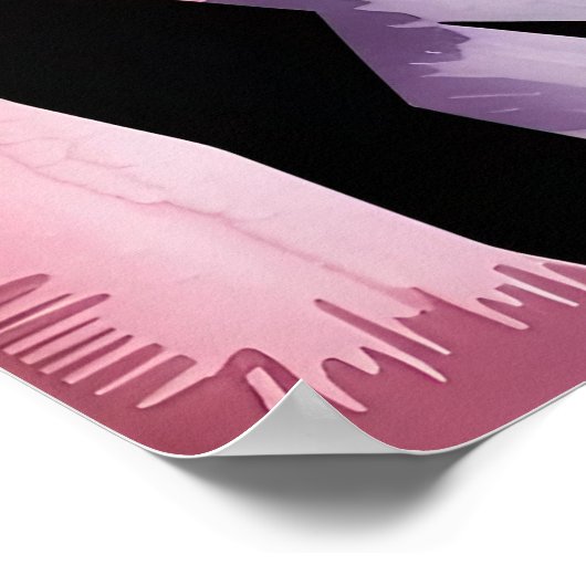 Poster Patchwork Frenchie Geometric Neon French Bulldog (Coin)