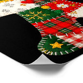 Poster Patchwork Gingpain Homme Noël Hommes Femmes (Coin)