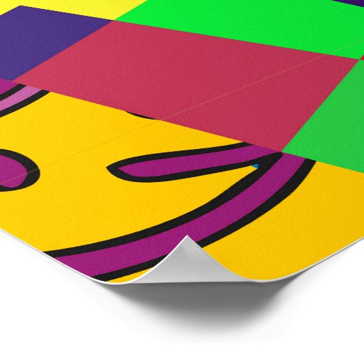 Poster Patchwork indien turc festier Mandala (Coin)