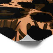 Poster Patchwork Leopard : Ethnic Lining Design. (Coin)