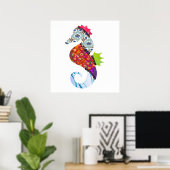 Poster Patchwork Pet Seehorse Imprimer (Bureau à domicile)