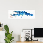 Poster Pâte d'eau bleu pâle (Bureau à domicile)