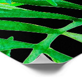 Poster Patern sans couture feuille tropicale (Coin)