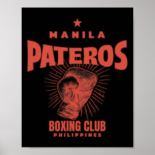 Poster Pateros Manila Boxing Club Philippines - Boxe