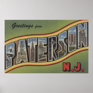 Poster Paterson, New Jersey - Scènes de grandes lettres