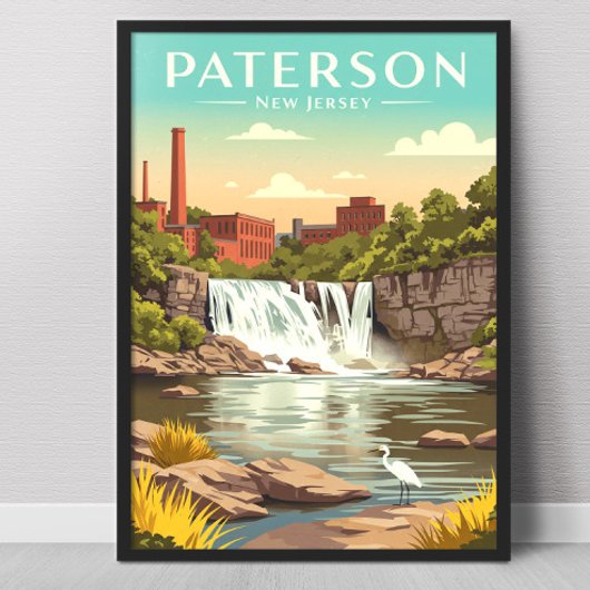 Poster Paterson New Jersey vintage