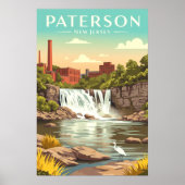 Poster Paterson New Jersey vintage (Devant)
