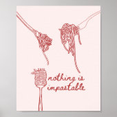 Poster Pâtes amusantes (Devant)