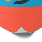 Poster Pâtes amusantes Pun alimentaire Typographie couleu (Coin)