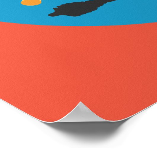 Poster Pâtes amusantes Pun alimentaire Typographie couleu (Coin)