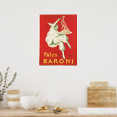 Poster Pates Baroni Vintage nourriture et art (Cuisine)