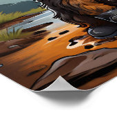 Poster Pâtes boueuses, Coeur heureux : Yorkie dans les bo (Coin)