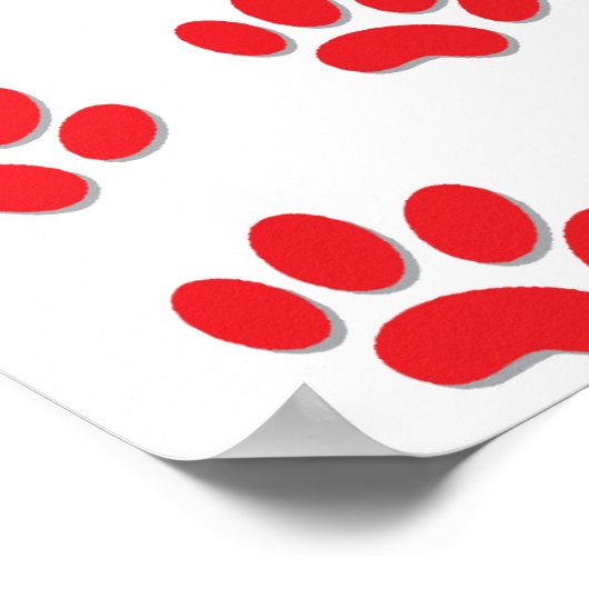 Poster Pâtes de chat (Coin)