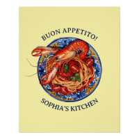 Pâtes de fruits de mer italiens au homard, Maioliq