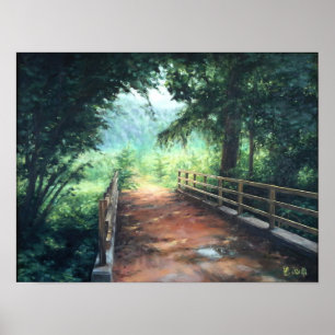 Poster Path across à landscape of nature