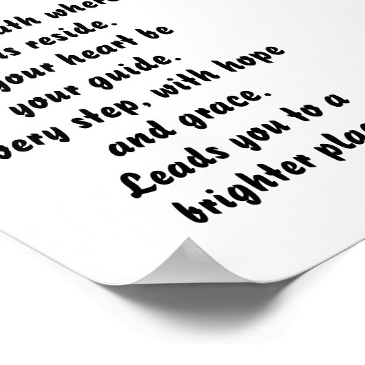 Poster Path of Dreams inspiration mini poem (Coin)