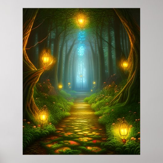 Poster Pathway à travers l'Imaginaire forestier enchanté (Devant)