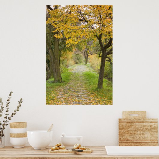 Poster Pathway en Autumn (Cuisine)