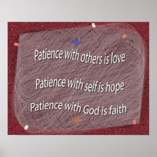 Poster Patience avec Dieu