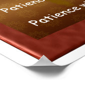 Poster Patience avec Dieu (Coin)