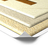 Poster Patience avec Dieu -art imprimé (Coin)