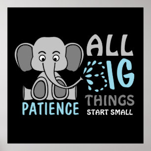 Poster Patience des éléphants
