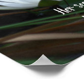 Poster Patience Emerson Citation Inspirationnelle Lotus (Coin)