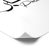 Poster Patience Sabre Moderne Calligraphie arabe (Coin)