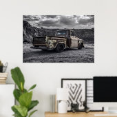 Poster Patina 1956 Chevrolet C10 camionnette customisée (Bureau à domicile)