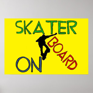 Poster - Patinage à bord