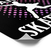 Poster Patinage À Chiffre Gardez Le Calme Et Patiner Sur (Coin)