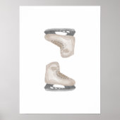 Poster Patinage de hockey sur glace neutre (Devant)