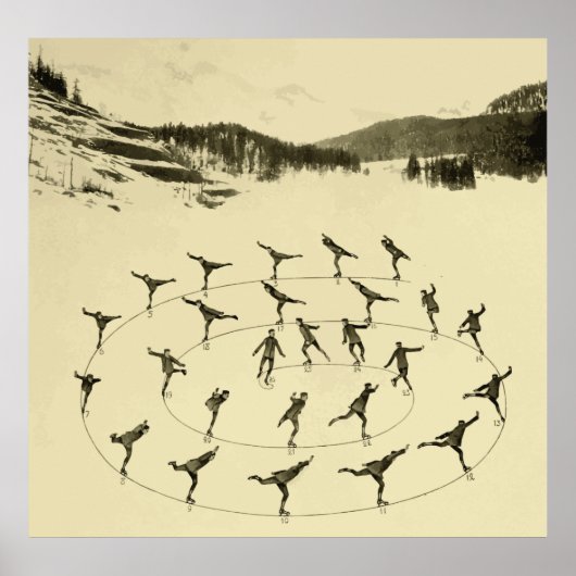 Poster Patinage sur glace (Devant)