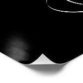 Poster Patinage sur glace couleur vive Silhouette (Coin)