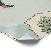 Poster Patinage sur glace saisonnier (Coin)