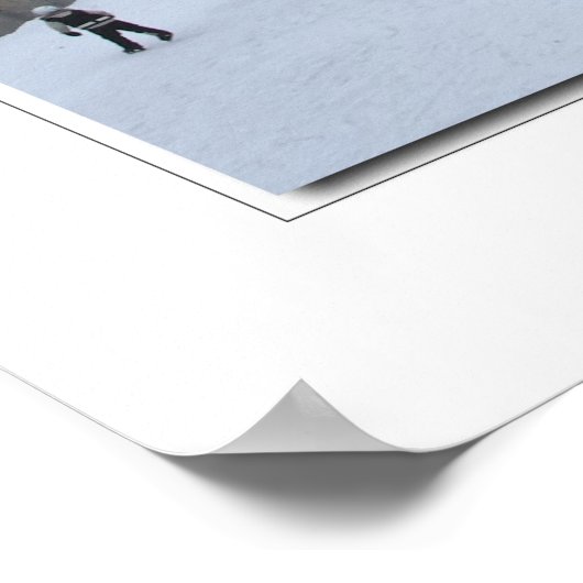 Poster Patinage sur le canal Rideau (Coin)